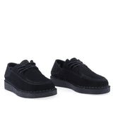 Pantofi dama casual Anna Viotti piele intoarsa D111-S5279 negri