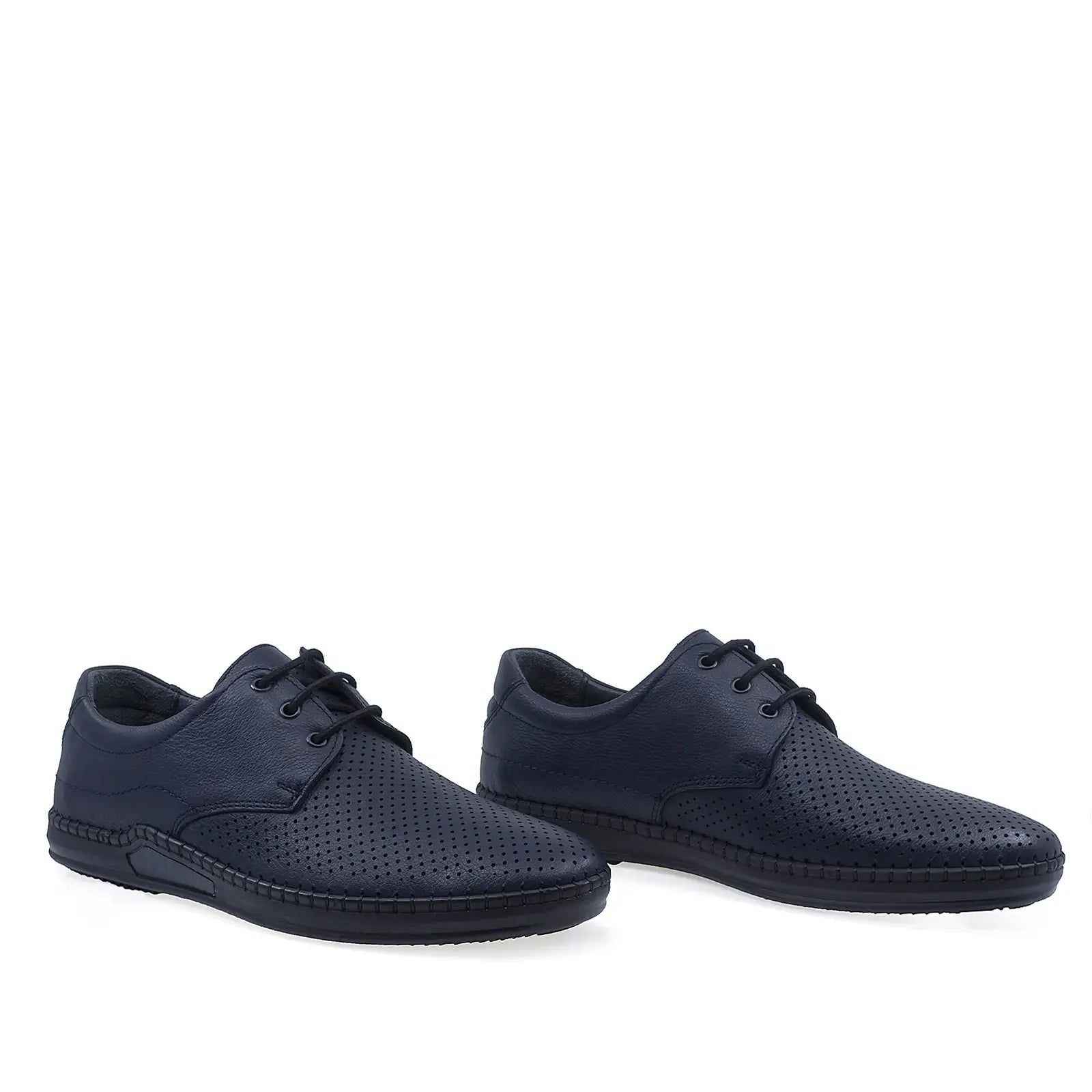 Pantofi barbati casual Goretti piele naturala B36-1030 bleumarin