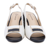 Sandale dama elegante Anna Viotti piele naturala, D106-RD1474A967, alb