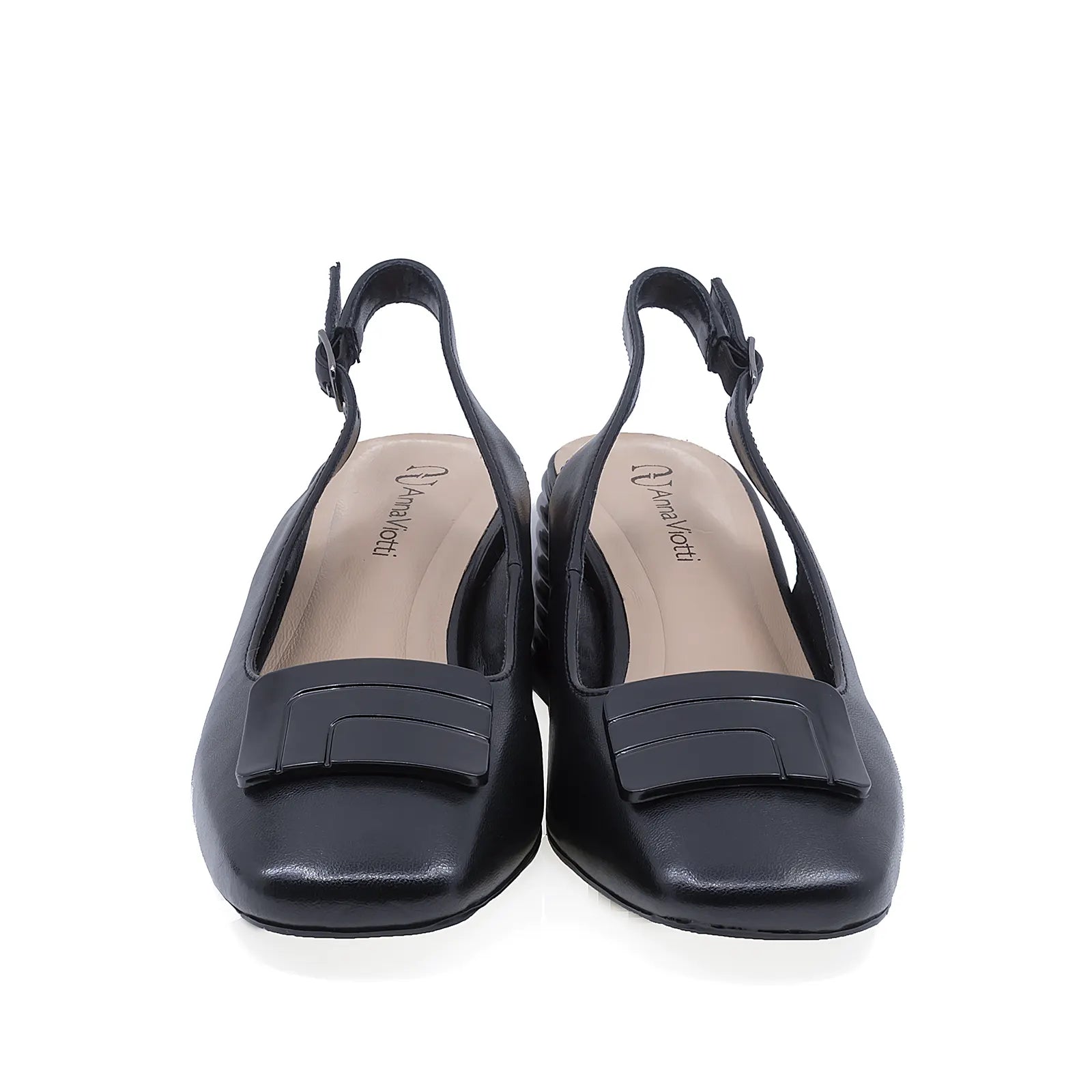 Pantofi damă eleganti piele naturala Anna Viotti  D105-6371P-A11-X16 negru