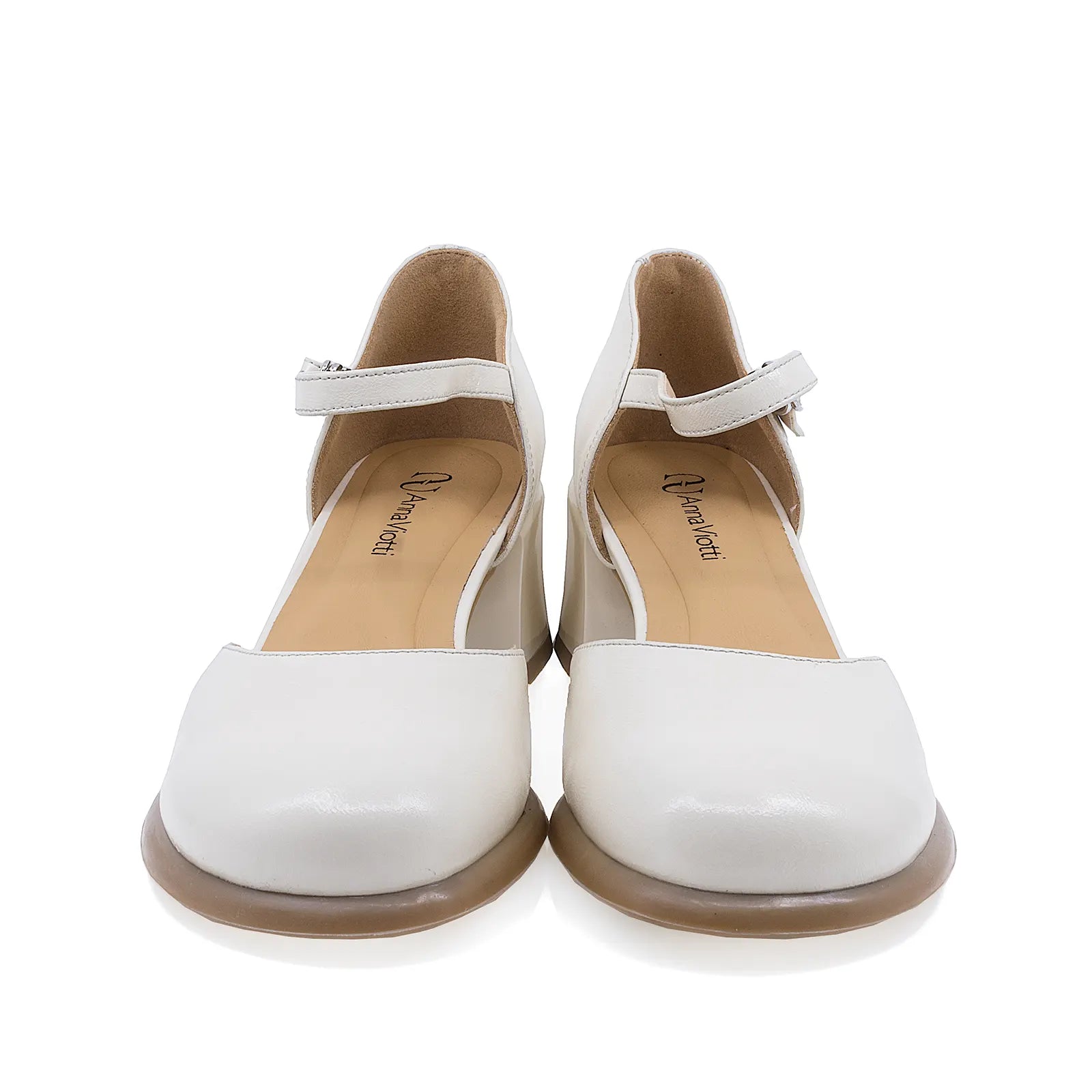 Pantofi dama eleganti Anna Viotti piele naturala D105-B158L-282-YT09 bej