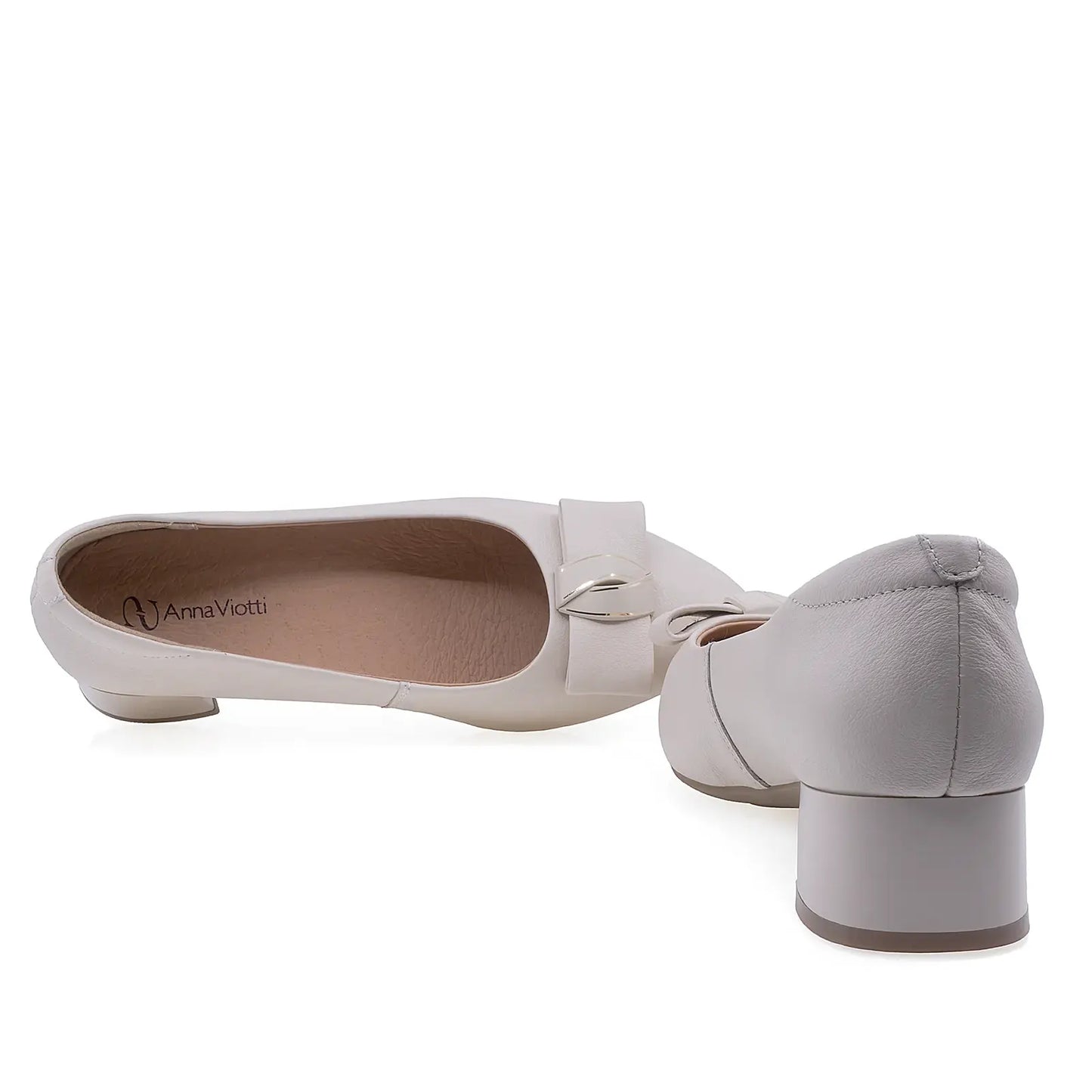 Pantofi dama eleganti Anna Viotti piele naturla D111-5V78216-6 bej