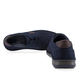 Pantofi barbati casual Goretti piele nabuc B36-9506-1 bleumarin