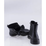 Ghete dama casual Anna Viotti piele naturala D111-3E18563-1 negre