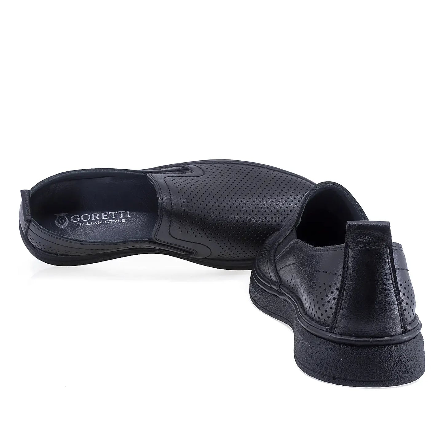 Pantofi barbati casual Goretti piele naturala B69-320 negru