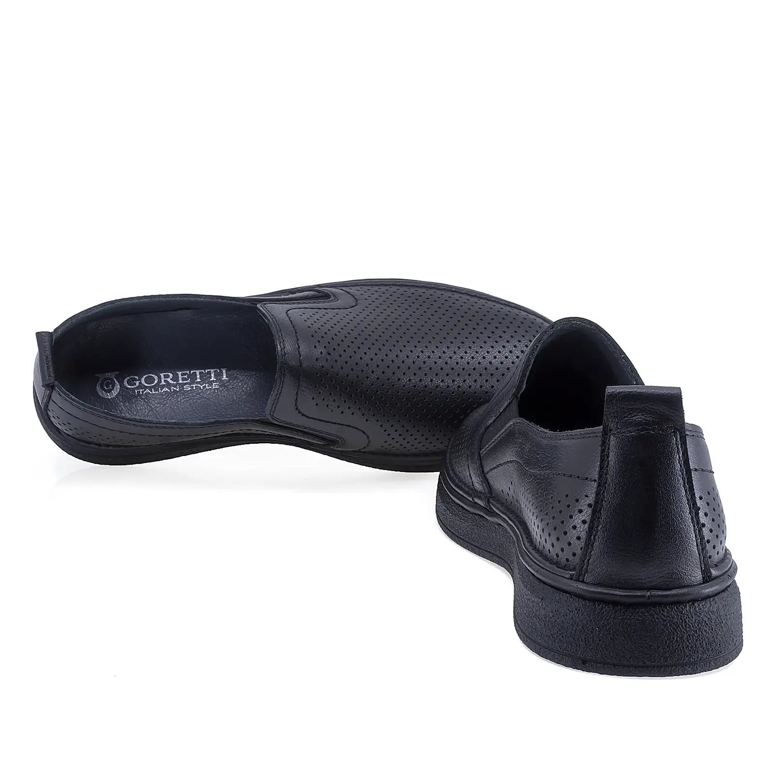 Pantofi barbati casual Goretti piele naturala B69-320 negru