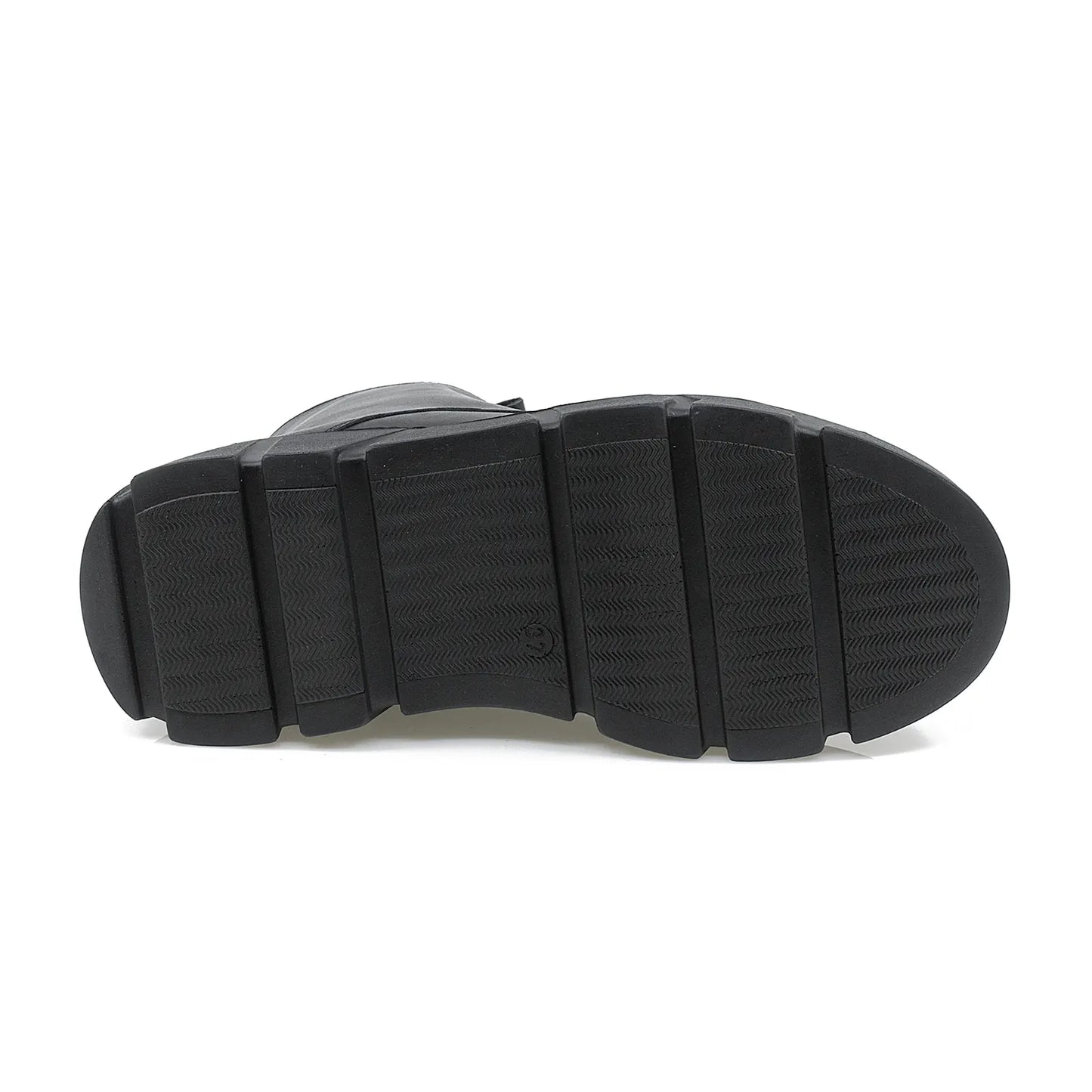 Ghete dama Anna Viotti din piele naturala D44-4432 negru