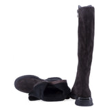 Cizme dama casual Anna Viotti piele intoarsa D123-J16-2FA2687-800-H802 maro