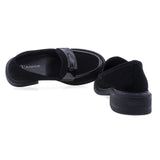 Pantofi dama casual Anna Viotti piele intoarsa D112-GAW2516 negri