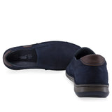Pantofi barbati casual Goretti piele nabuc B36-9505-1 bleumarin