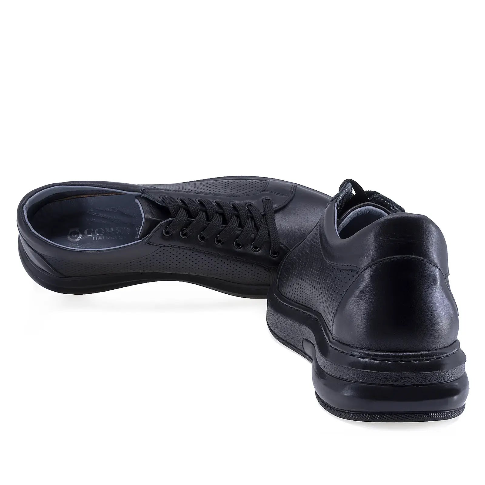Pantofi barbati casual Goretti piele naturala B16-1451 negru