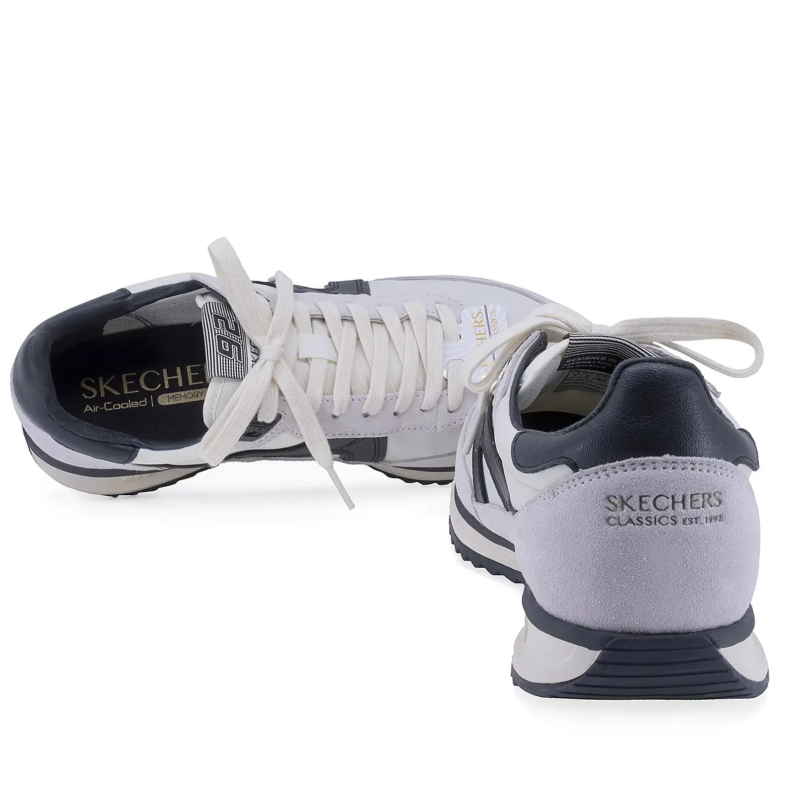 Pantofi Barbati Sport SKECHERS Memory foam B1-254220 alb