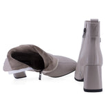 Botine dama elegante Anna Viotti piele naturala D106-M572-Q478-3 bej