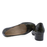 Pantofi dama eleganti Anna Viotti piele lacuita D63-1168 verde