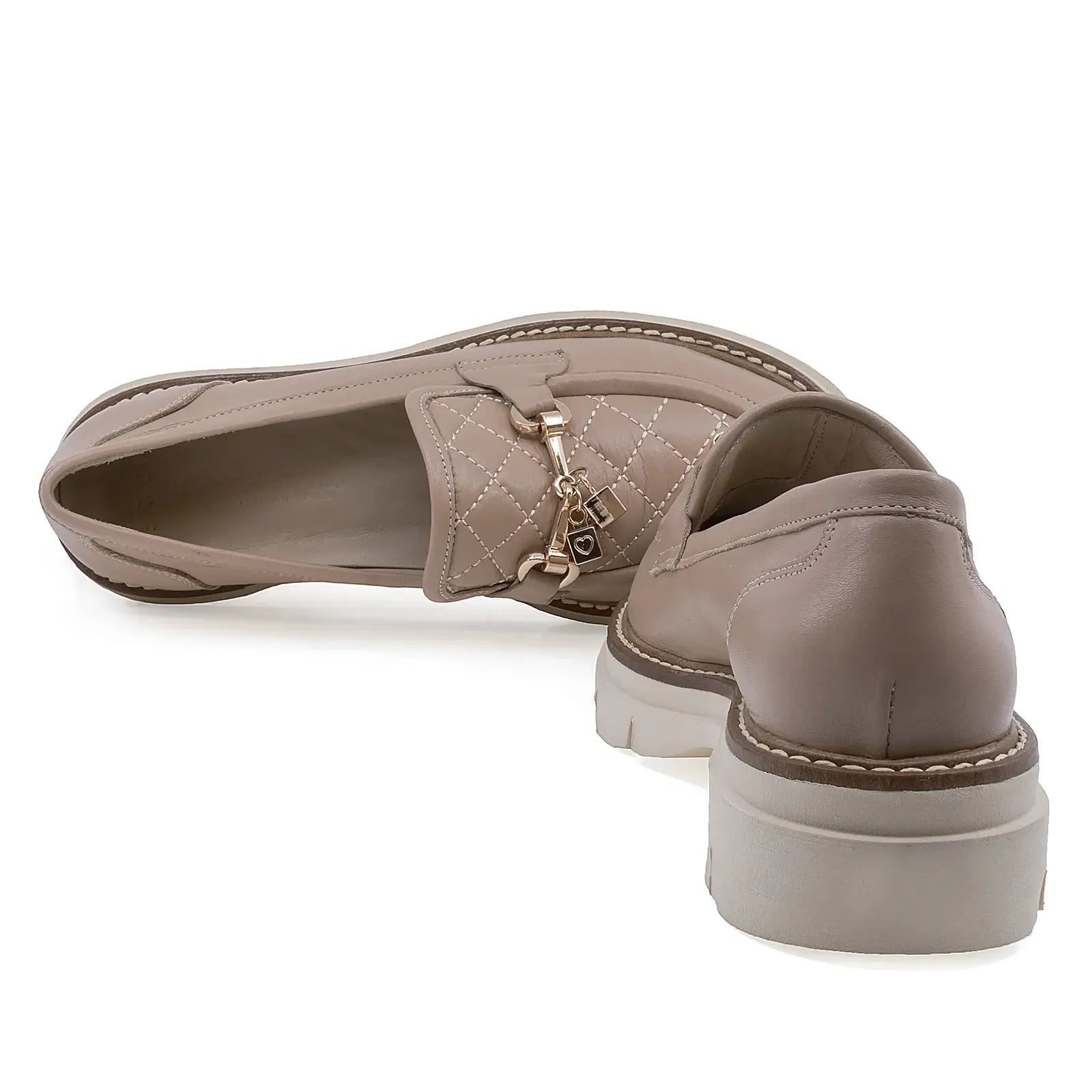 Pantofi Dama Casual Anna Viotti Piele naturala D12-375 camel