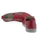 Pantofi Dama Casual Anna Viotti Piele naturala D74-6019 rosu