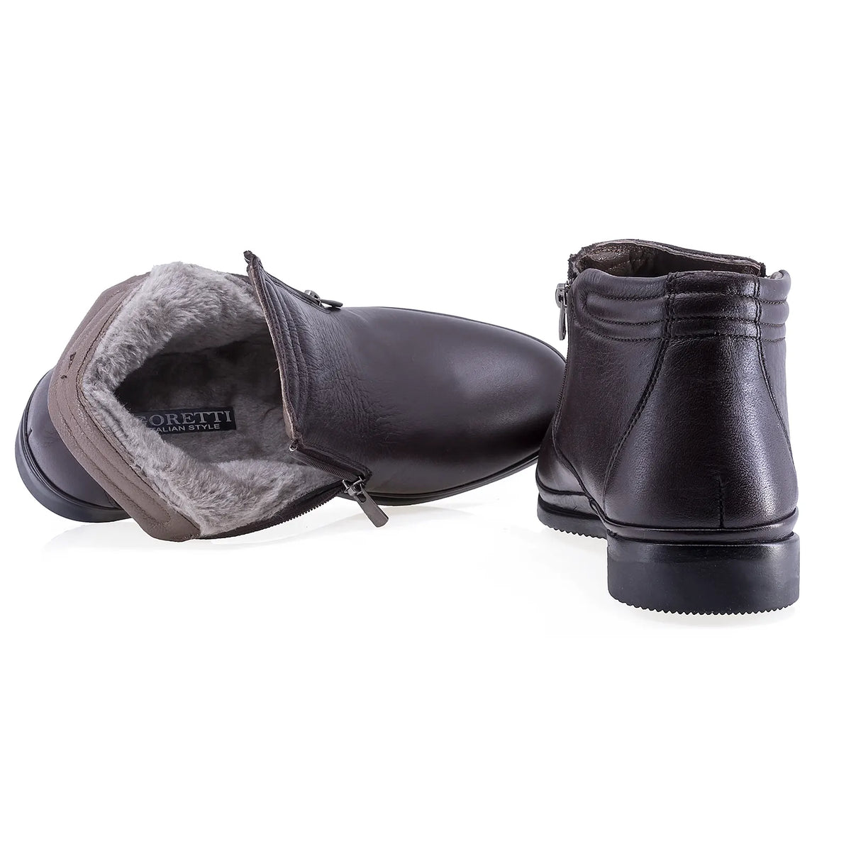 Ghete barbati casual Goretti piele naturala B41-124 maro