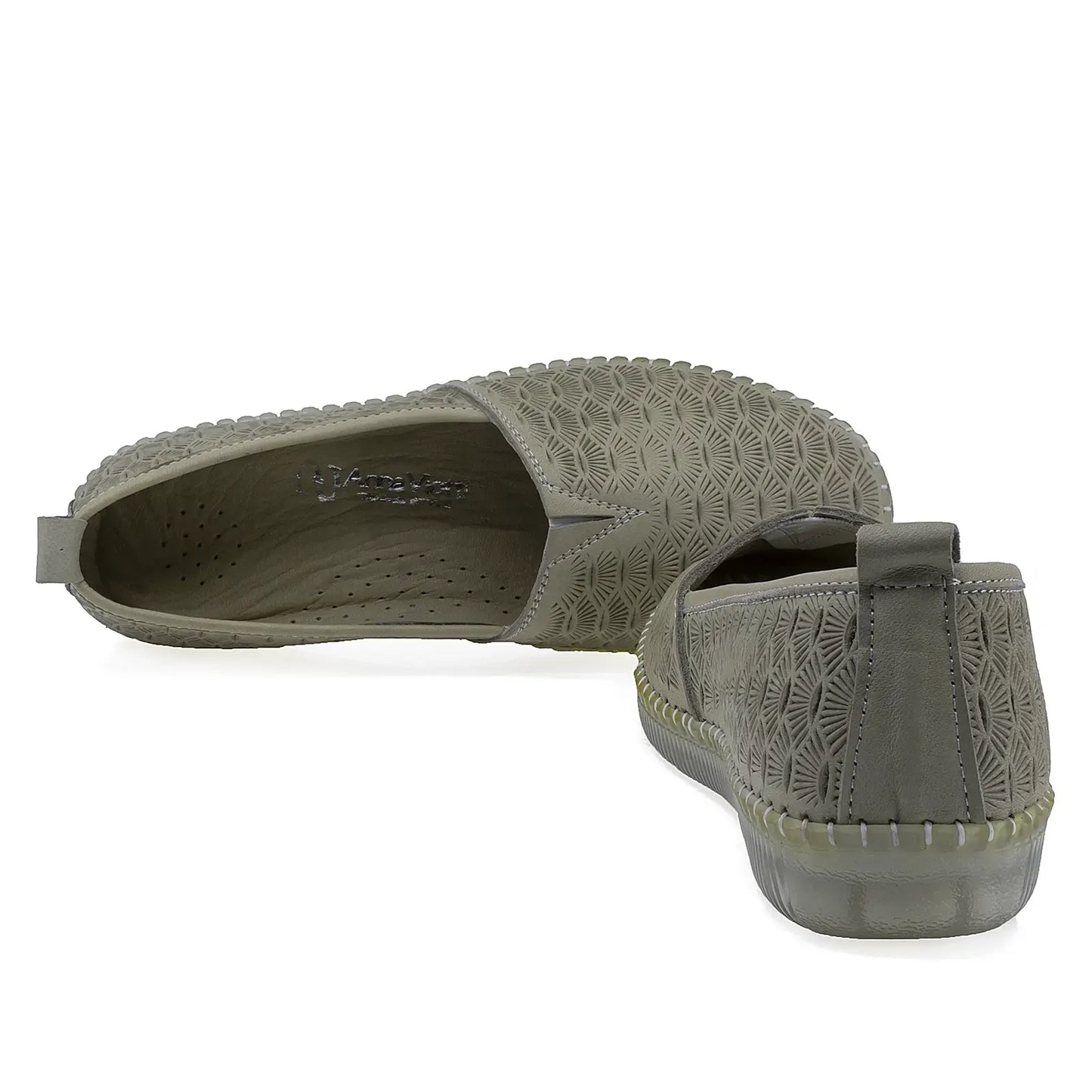 Pantofi Dama Casual Anna Viotti Piele naturala D43-07 verde