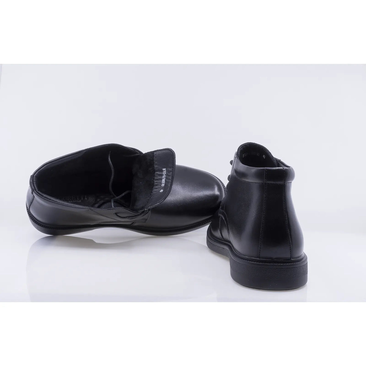 Ghete barbati casual Goretti piele naturala B111-BJ180510 negre