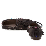 Pantofi Dama Casual Anna Viotti Piele intoarsa D116-2657-11R maro