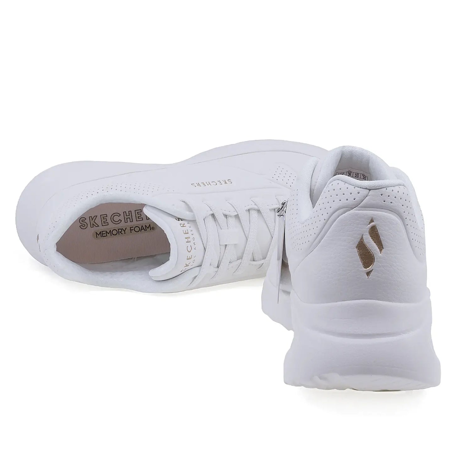 Pantofi Dama Sport SKECHERS Memory foam D1-177289 alb