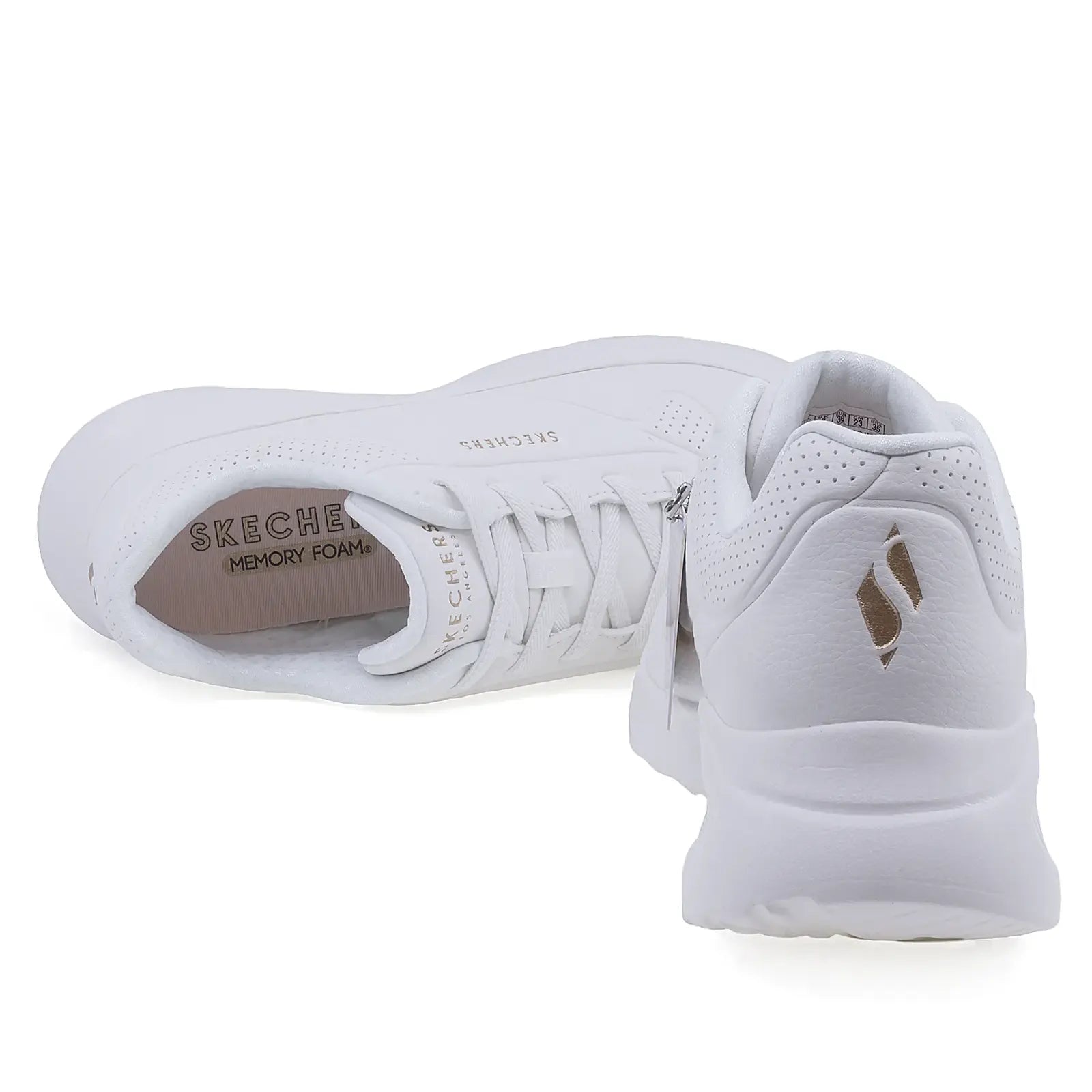 Pantofi Dama Sport SKECHERS Memory foam D1-177289 alb