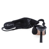 Pantofi dama eleganti Feeling piele intoarsa D47-8328 negru