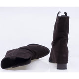 Ghete Dama Casual Anna Viotti Piele Intoarsa D105-8077R-F218-N43 maro