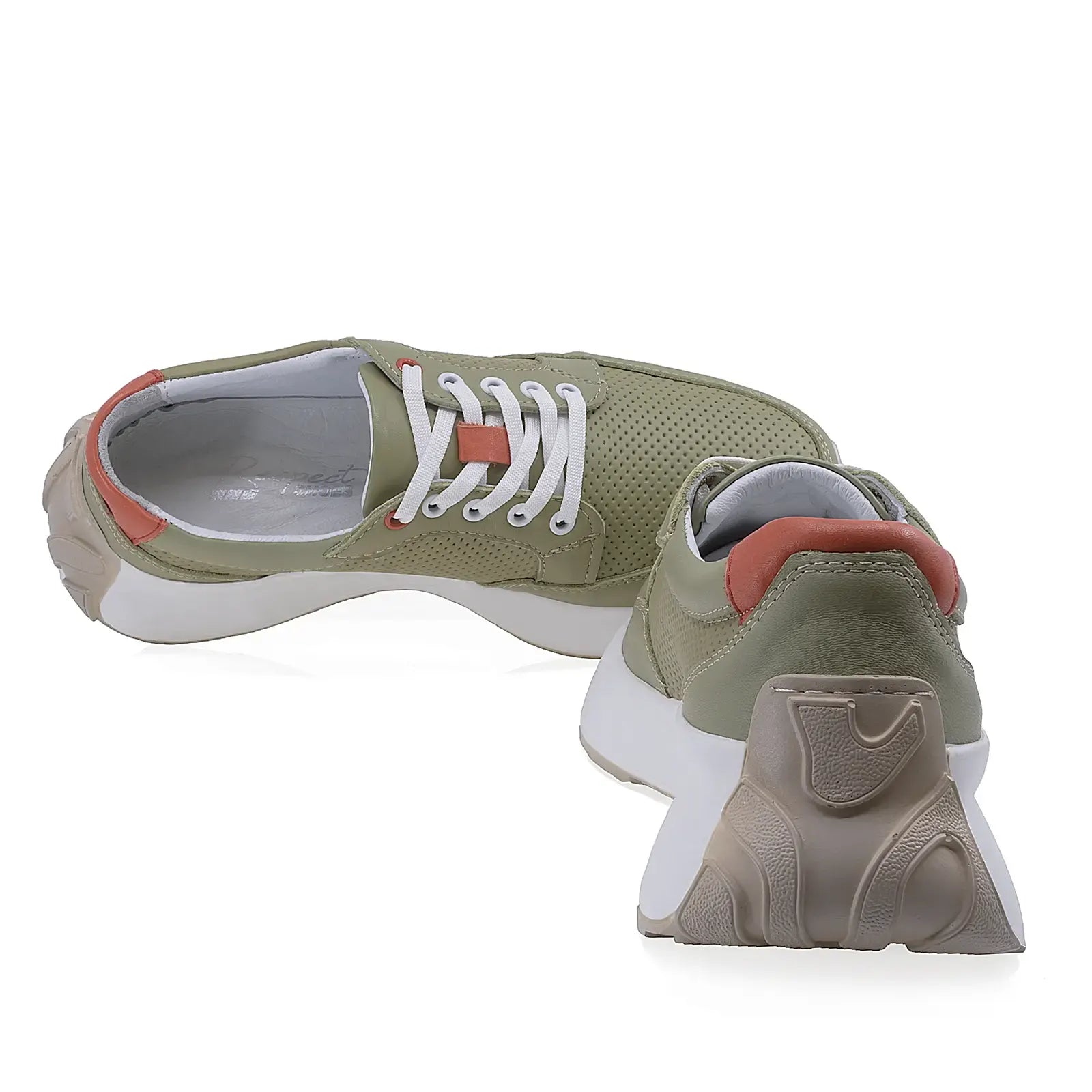 Pantofi Dama Casual Anna Viotti Piele naturala D16-703 verde