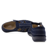 Pantofi barbati casual Goretti piele nabuc B36-9991-107 bleumarin