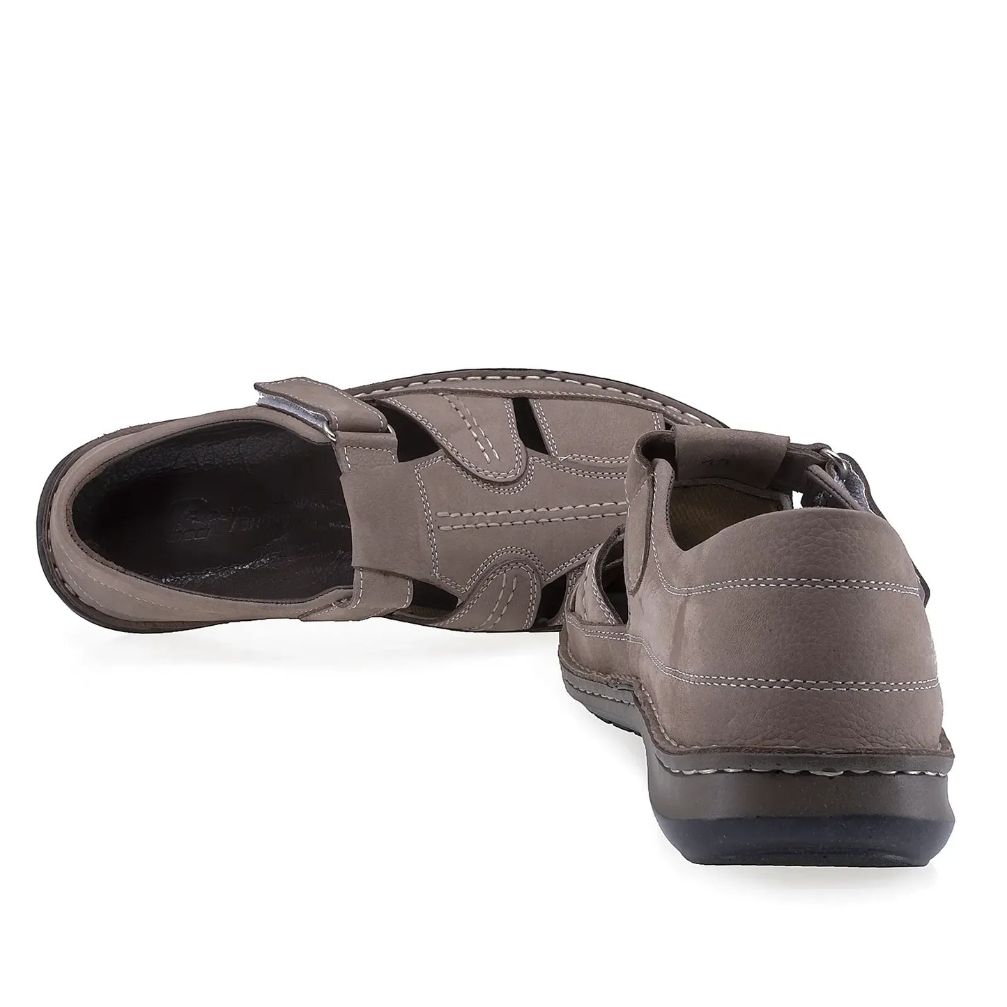 Pantofi barbati casual Goretti piele nabuc B36-9991-107 gri