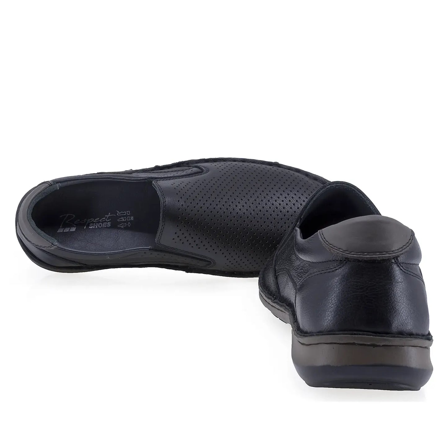 Pantofi barbati casual Goretti piele naturala B36-9505-106 negru