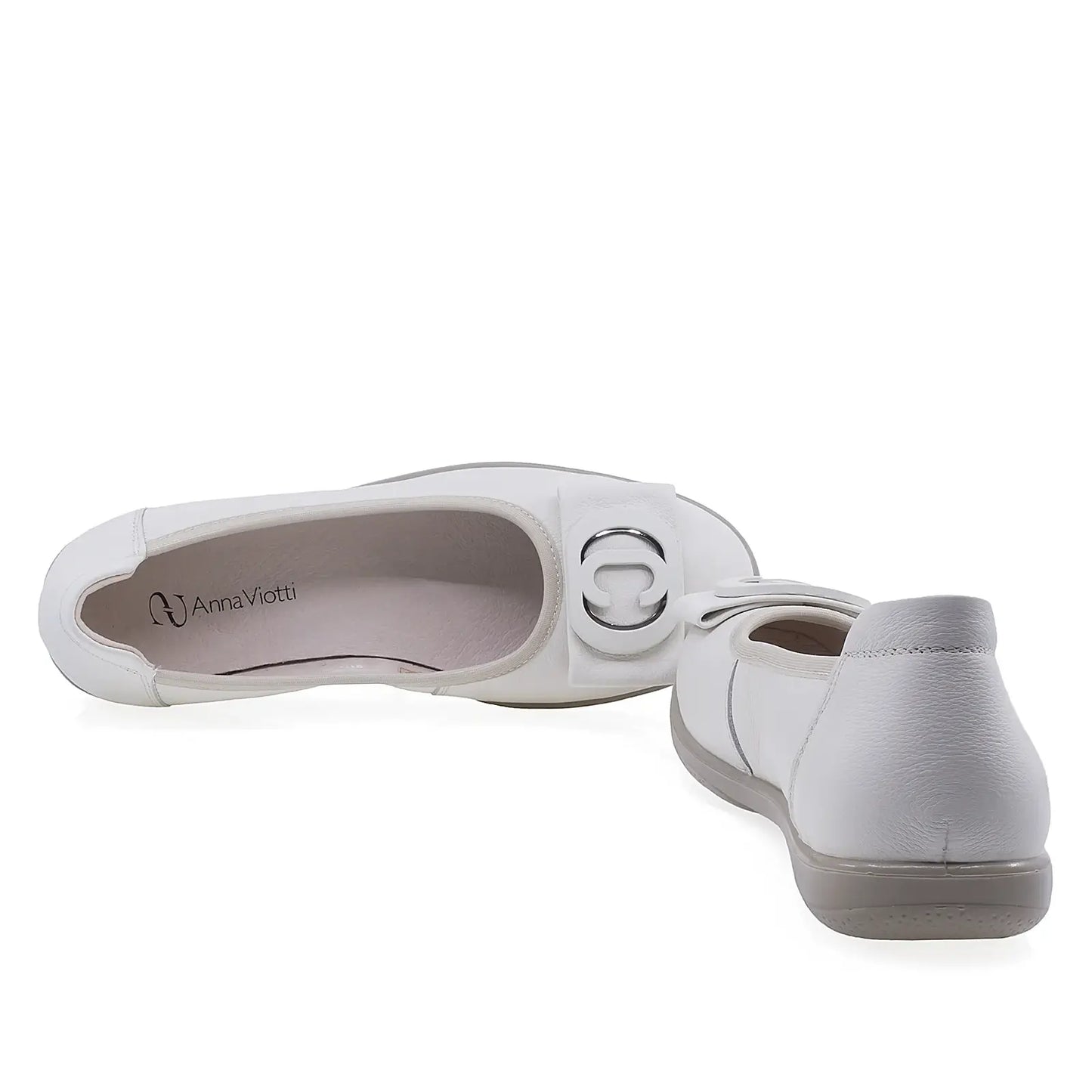 Balerini Dama  Anna Viotti Piele naturala D111-80811 bej