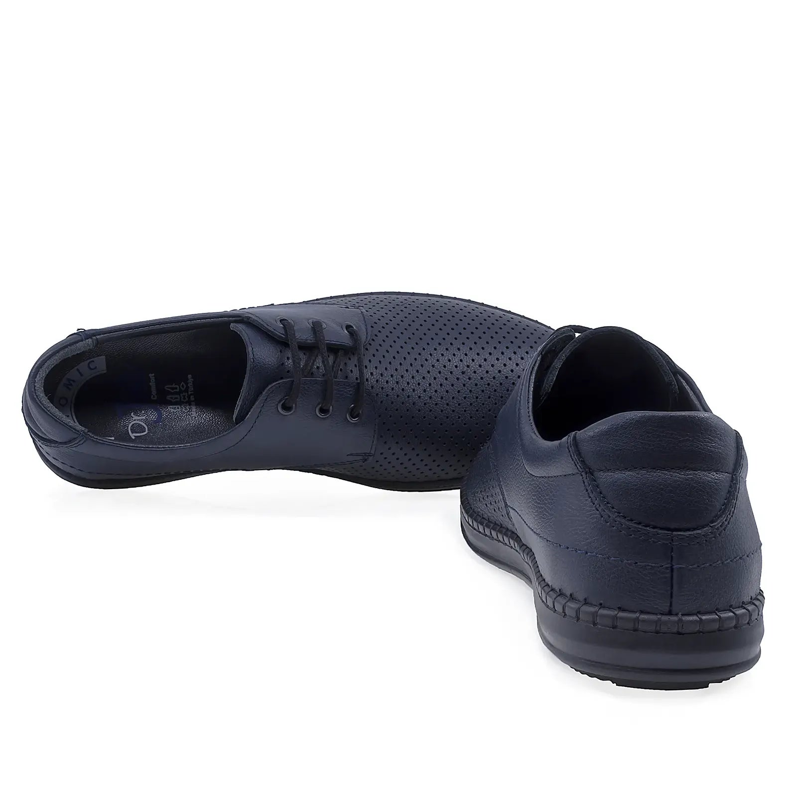 Pantofi barbati casual Goretti piele naturala B36-1030 bleumarin