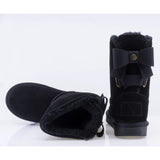 Ghete Dama Casual Anna Viotti Piele Intoarsa D121-DS5254 negre