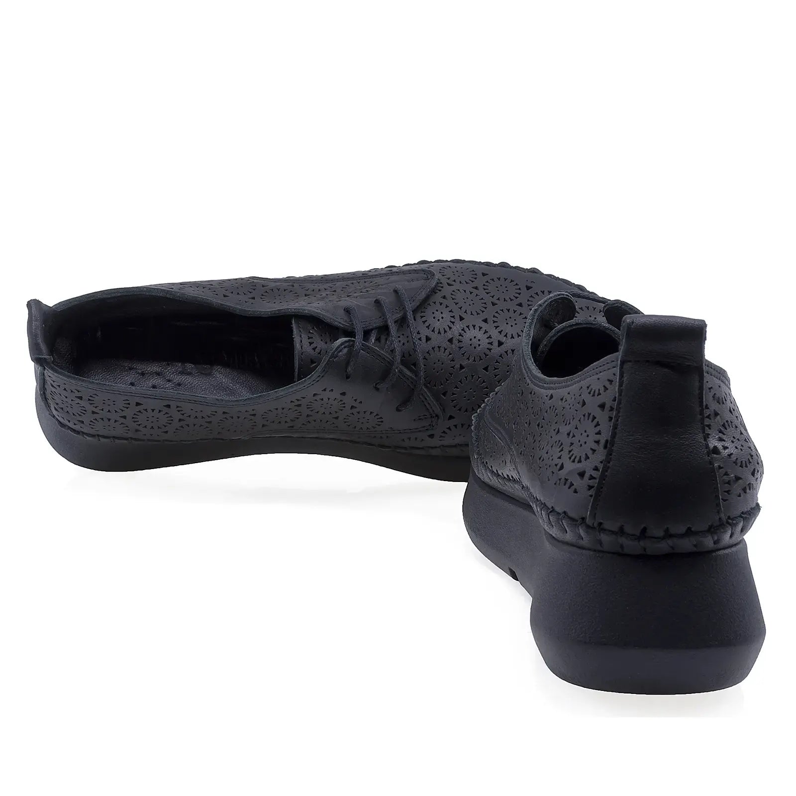 Pantofi Dama Casual Anna Viotti Piele naturala D43-53-L17 negru