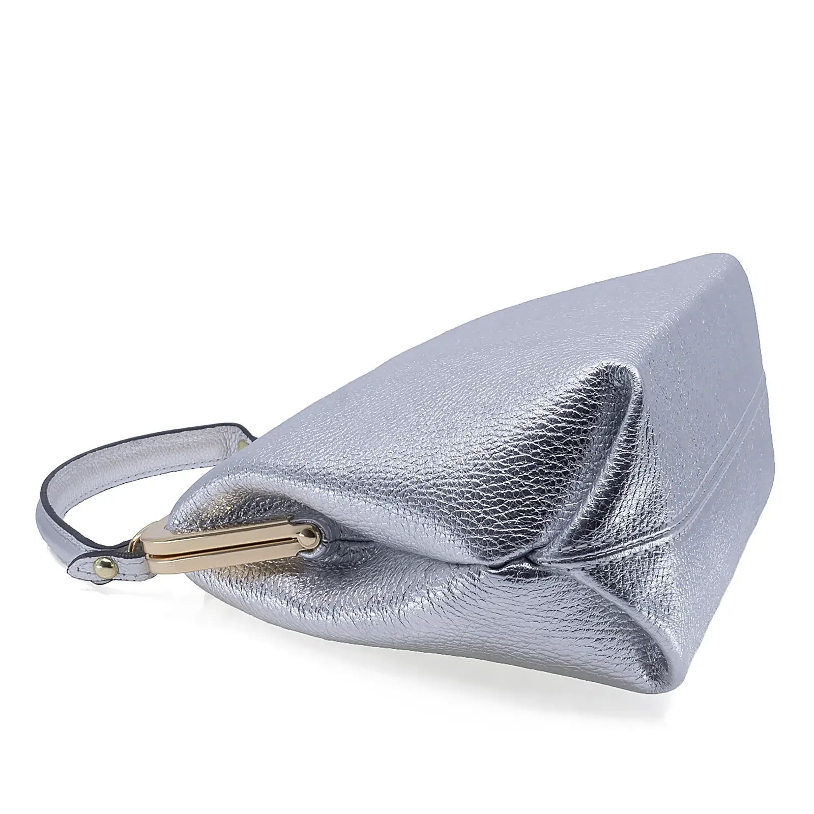 Geantă damă Serenia piele naturala 035 argintiu