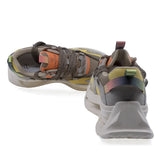 Pantofi dama sport Anna Viotti piele intoarsa D106-2 maro/multi