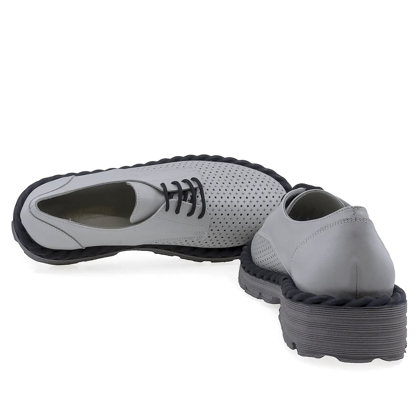 Pantofi Dama Casual Anna Viotti Piele naturala D12-482 gri