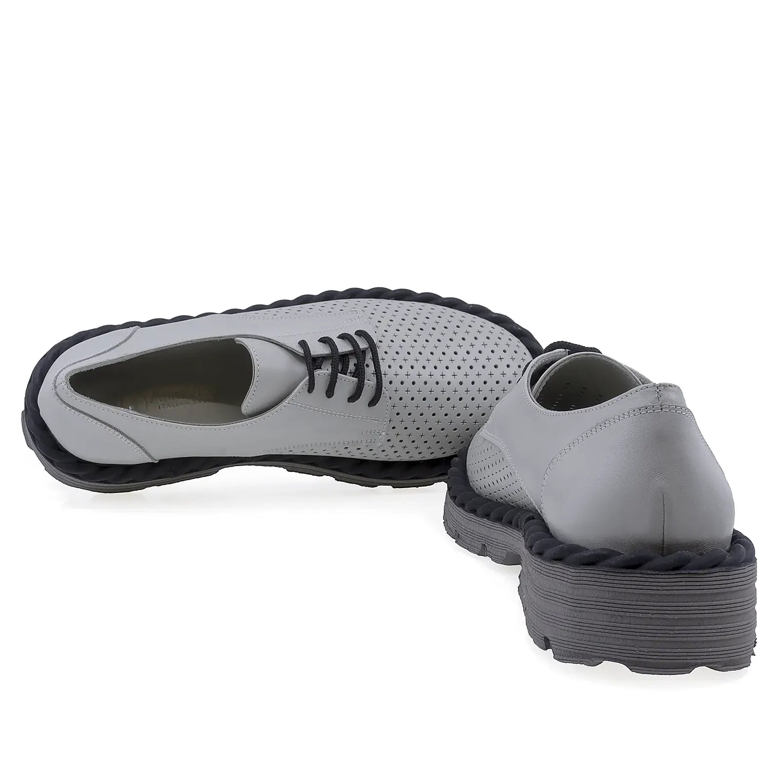 Pantofi Dama Casual Anna Viotti Piele naturala D12-482 gri