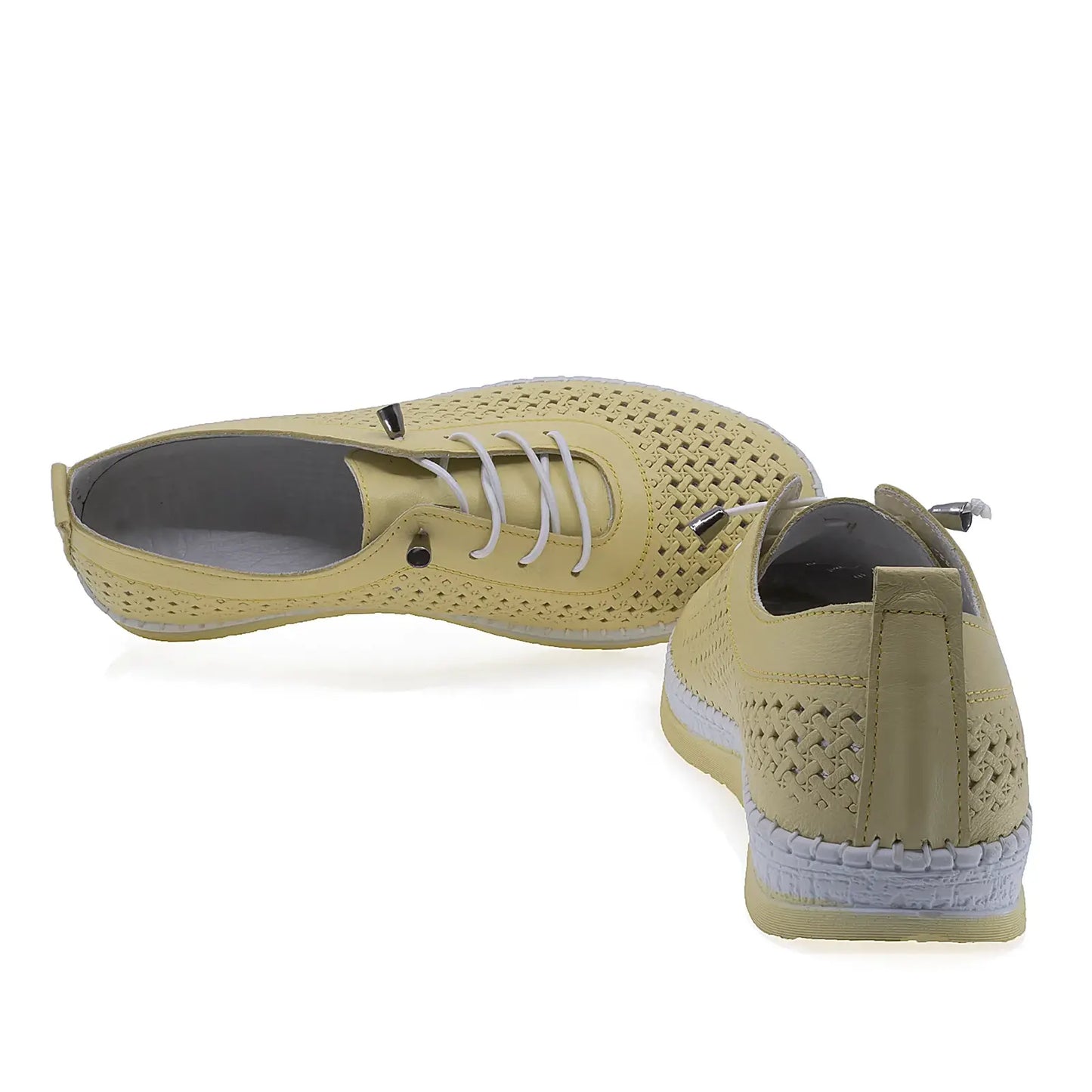 Pantofi Dama Casual Anna Viotti Piele naturala D74-405 galben