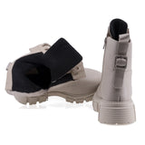 Ghete dama casual Anna Viotti piele naturala D44-4614 bej