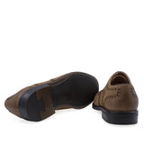 Pantofi barbati casual Goretti piele nabuc B38-24-73 tabac