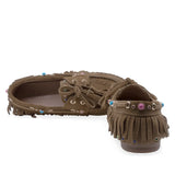 Pantofi Dama Casual Anna Viotti Piele intoarsa D116-2657-11R camel