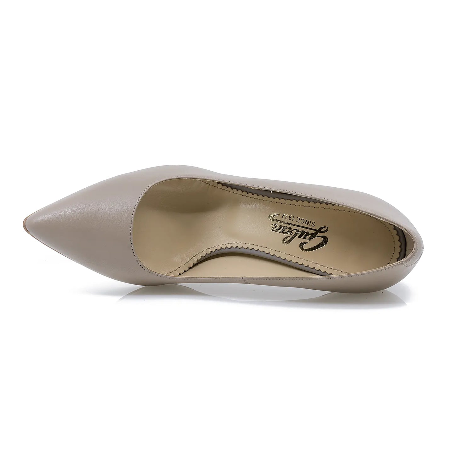 Pantofi dama eleganti Guban din piele naturala D1206 gri-3