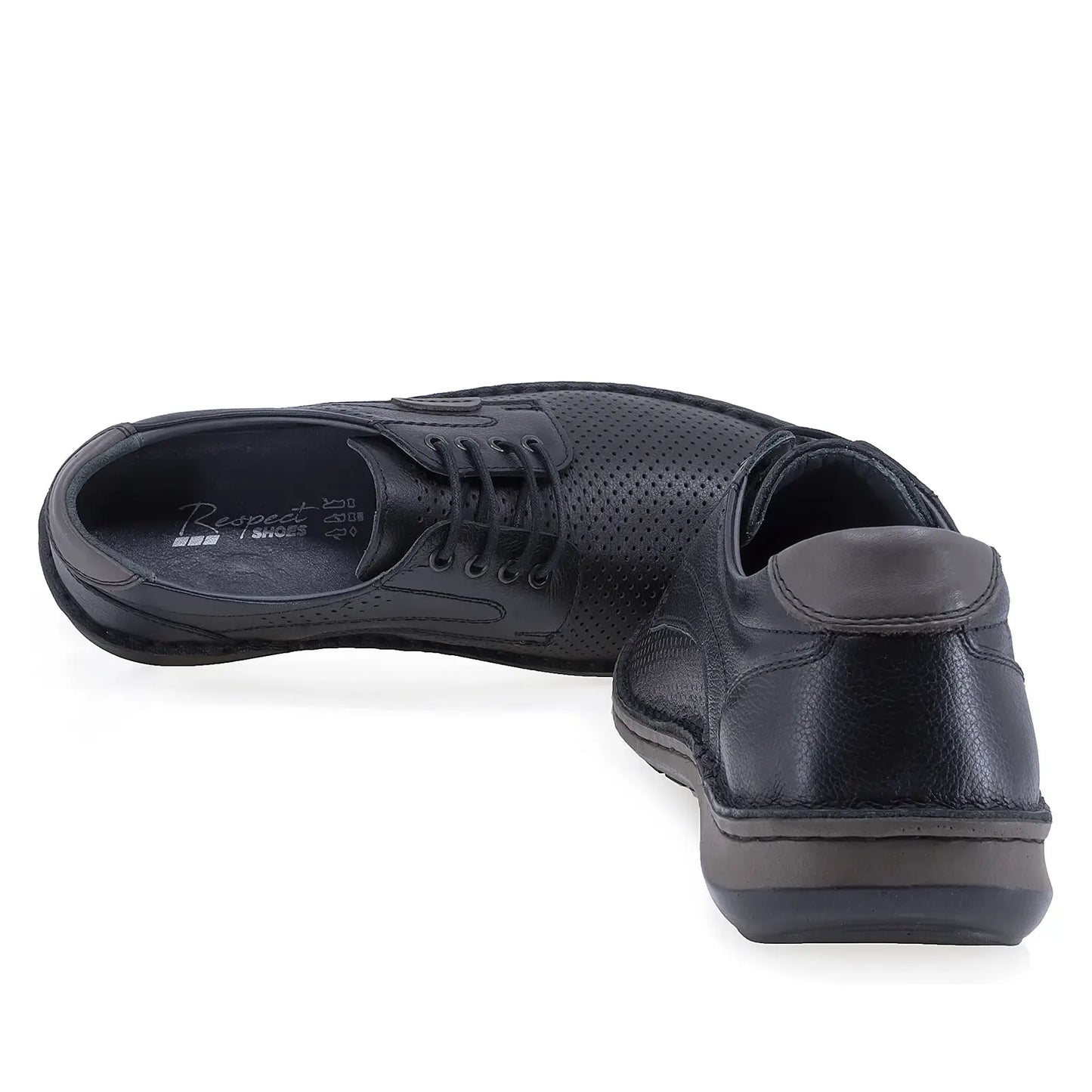 Pantofi barbati casual Goretti piele naturala B36-9506-106 negru