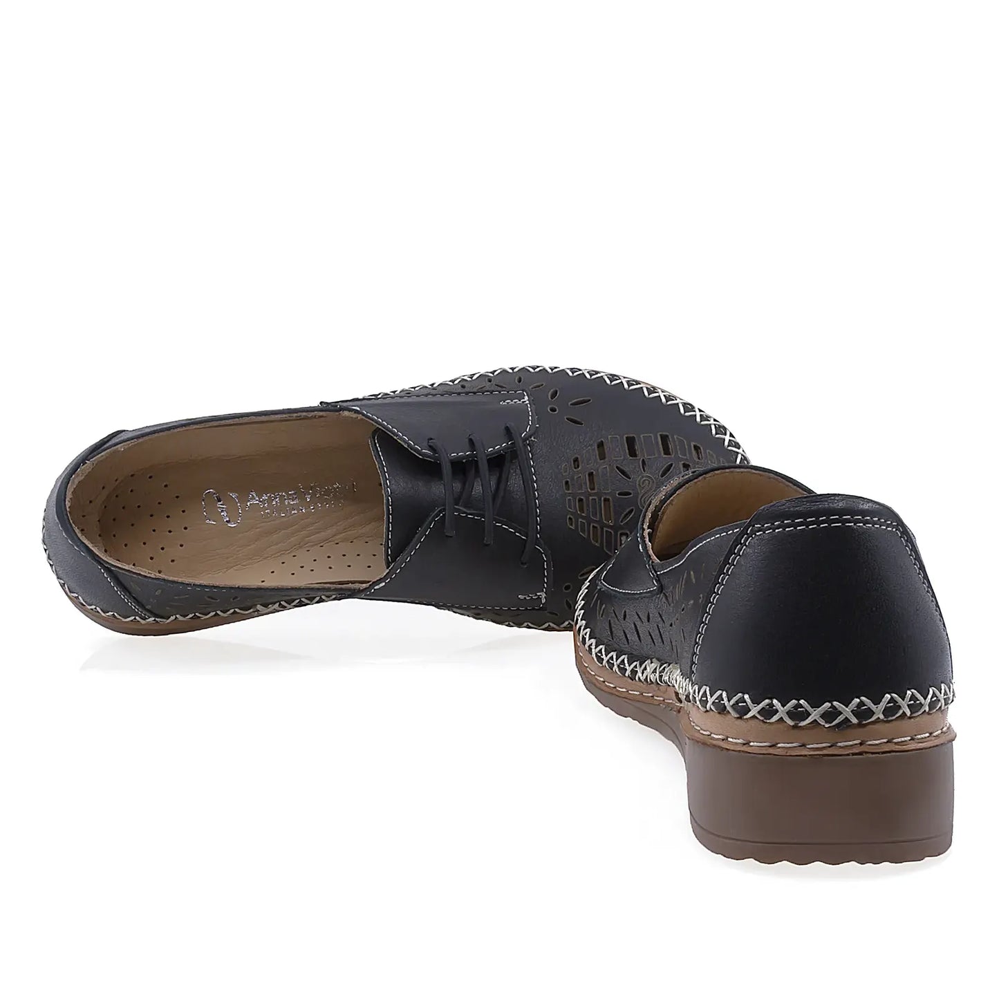 Pantofi Dama Casual Anna Viotti Piele naturala D27-04127-1 negru