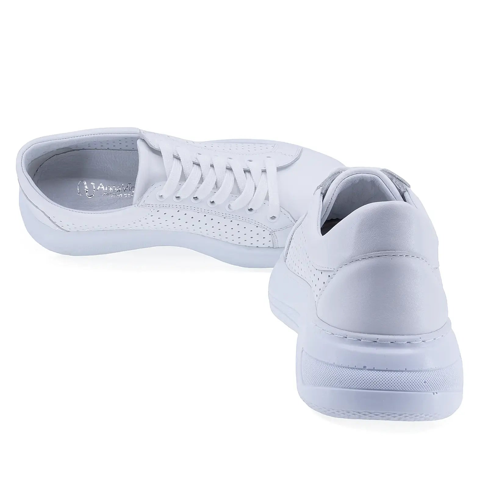 Pantofi Dama Casual Anna Viotti Piele naturala D16-415 alb