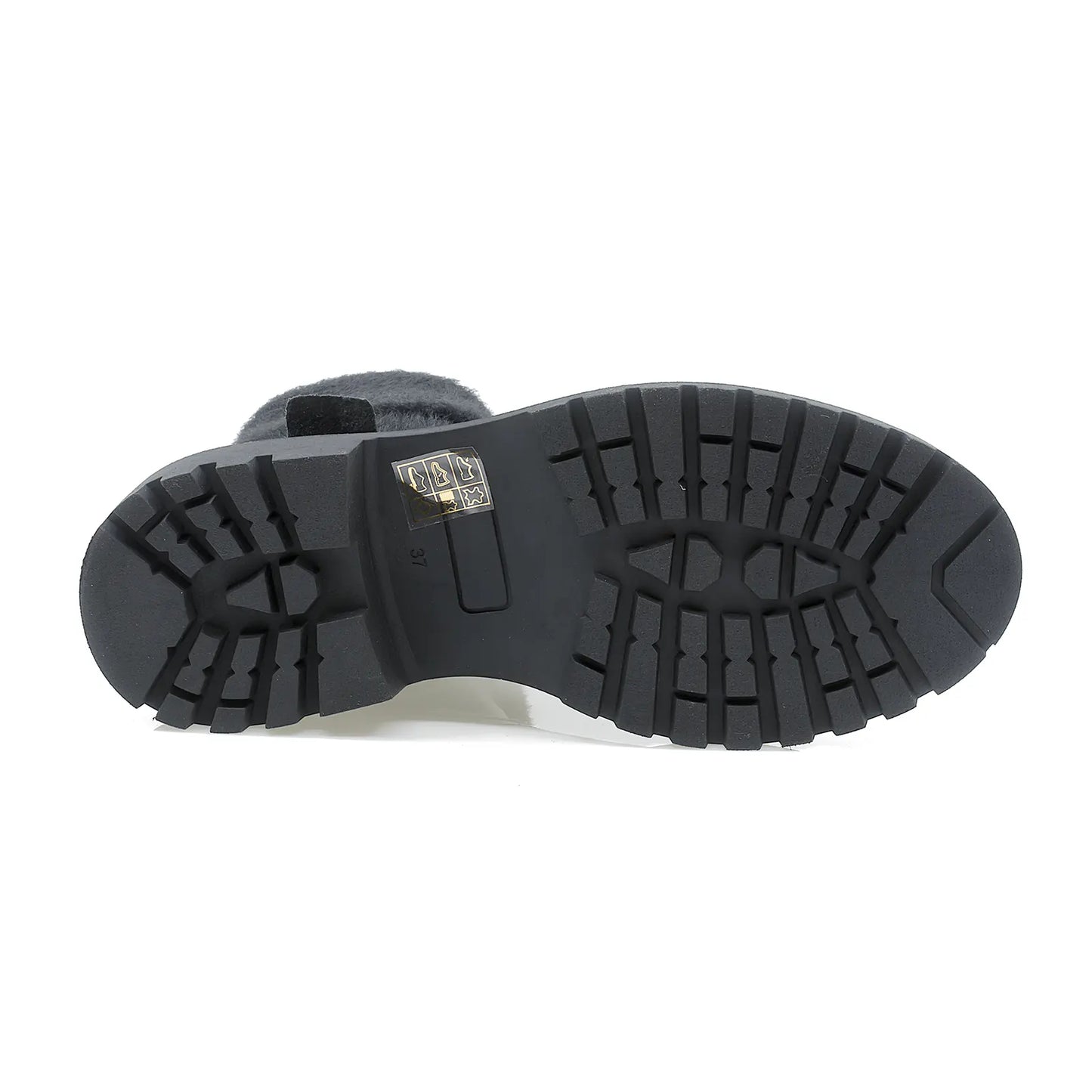 Ghete dama Anna Viotti din piele naturala D 15-1074 negru-3