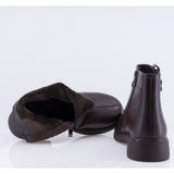 Ghete dama casual Anna Viotti piele naturala D111-5E99252-1 maro